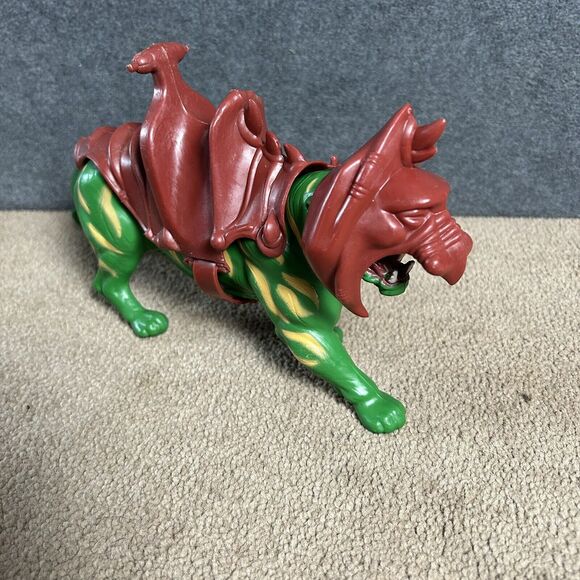 80s MOTU Battle Cat He-man Land Shark Stridor Lot Set Masters of the Universe - Picture 2 of 16